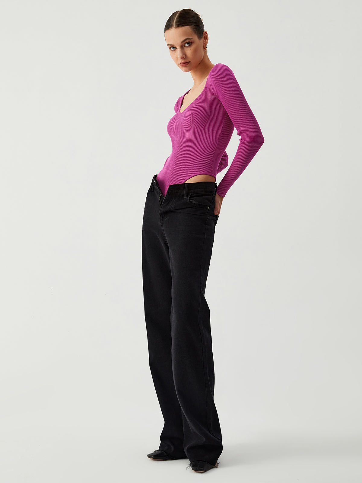 Ahududu Büstiyer Kaburga Bodysuit