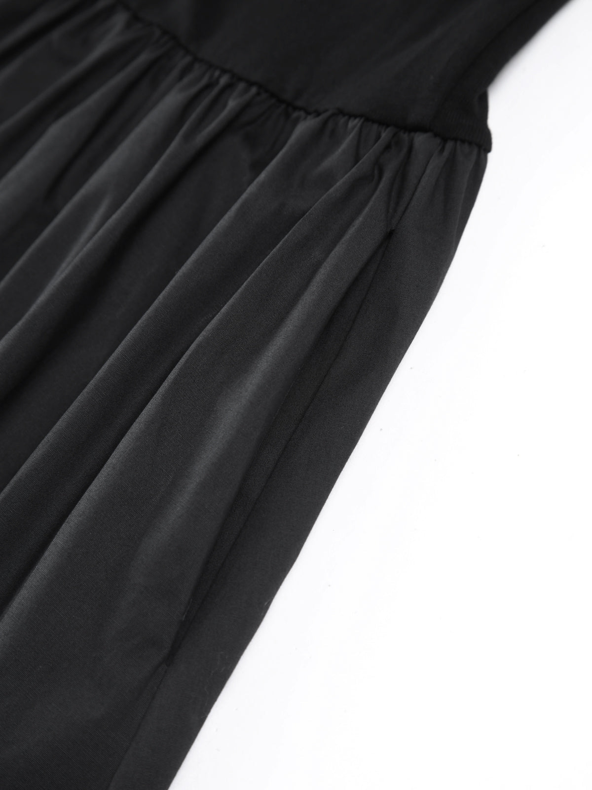 Leisure Pockets Uzun Kollu Uzun Elbise