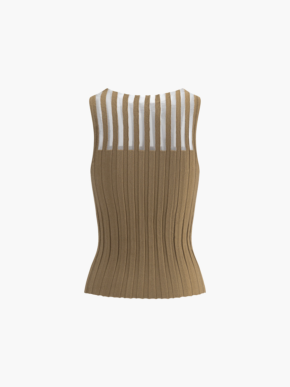 Şeffaf Ribanalı Tank Top