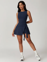 Düğüm Detaylı İki Özellikli Elbise