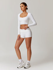 Marul Kenar Detaylı Aktif Şort