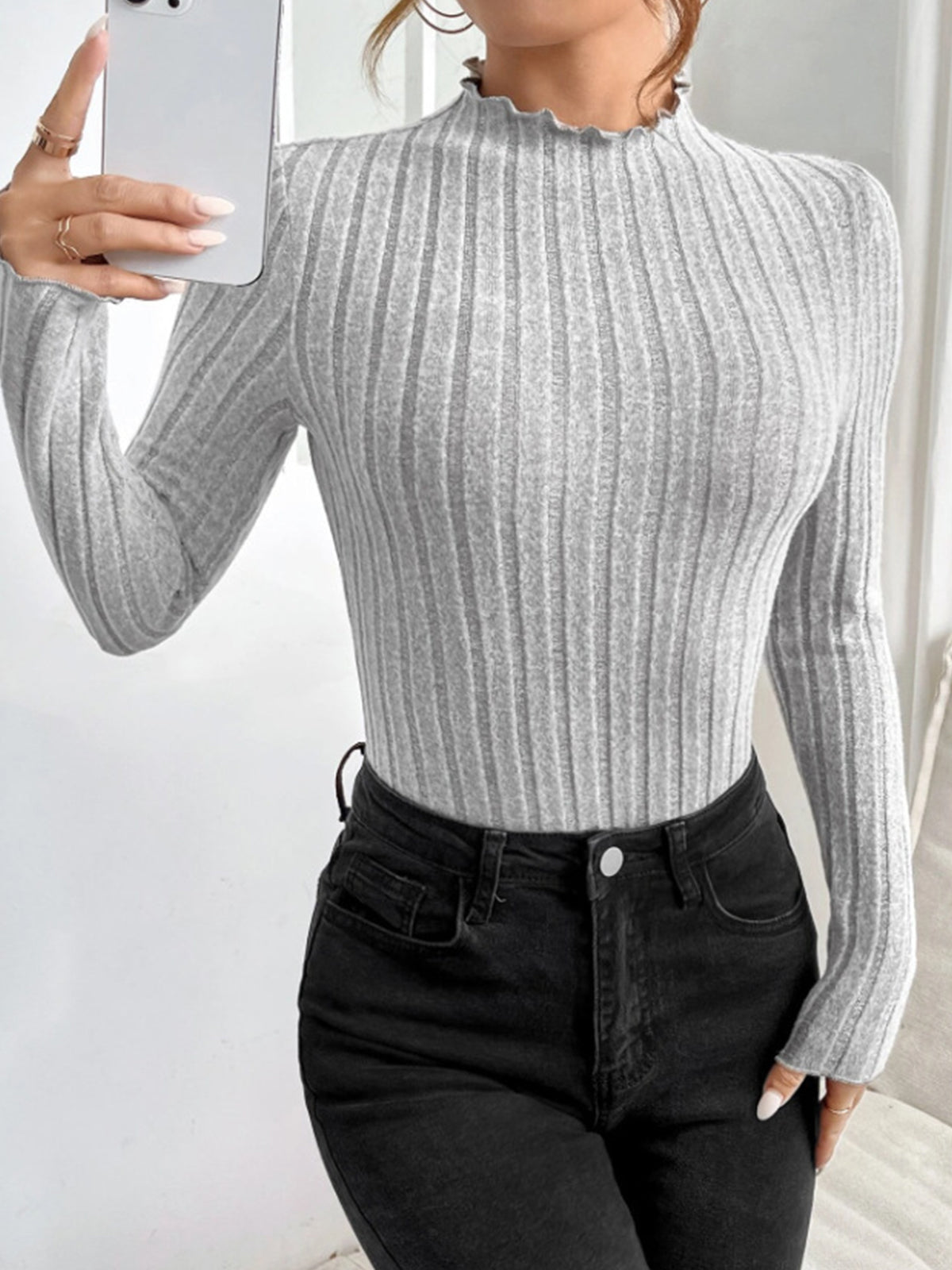 Kaburgalı Marul Kenarlı İnce Body