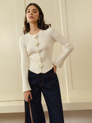 Üç Boyutlu Çiçekli Dantel Hırka