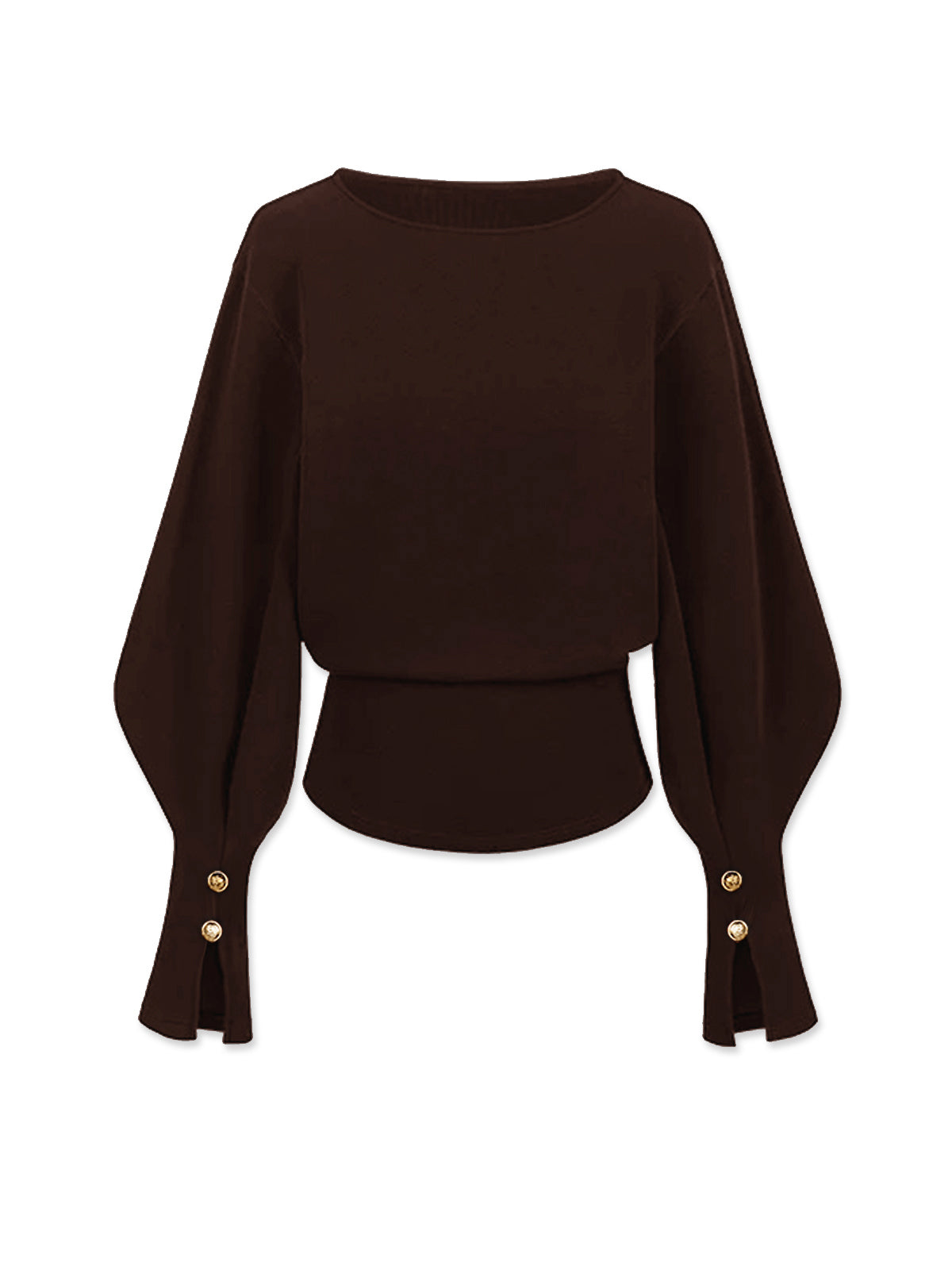 Çan Kollu Büzgülü Sweatshirt