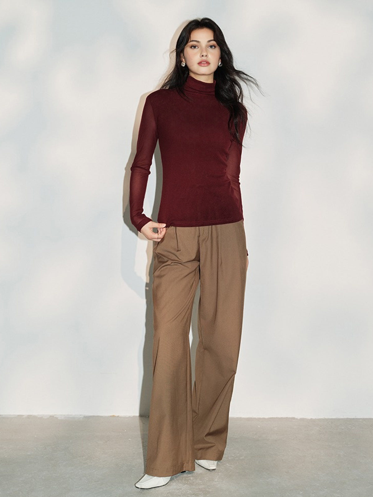 Minimalist Balıkçı Yakalı Jersey Üst