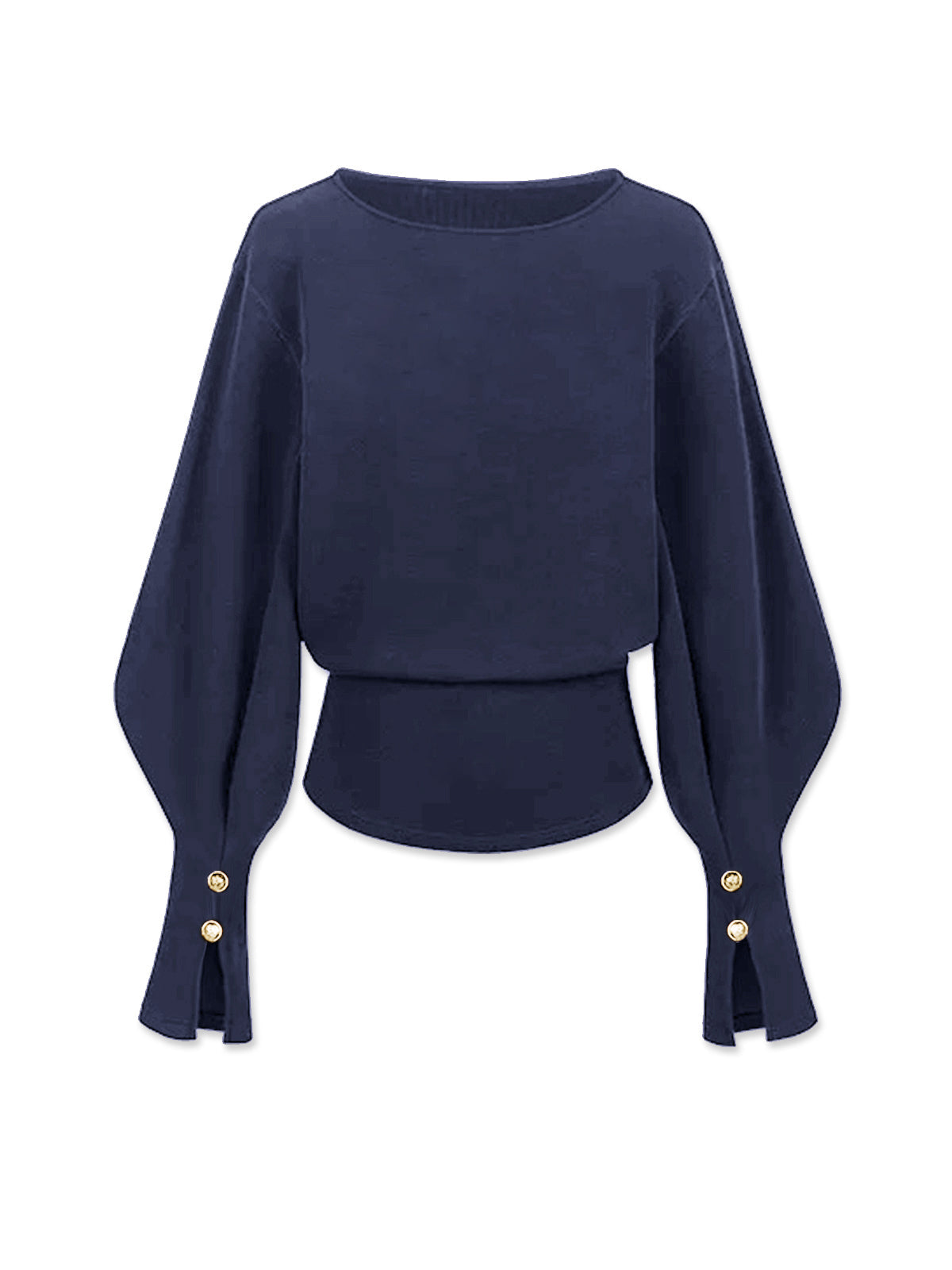 Çan Kollu Büzgülü Sweatshirt