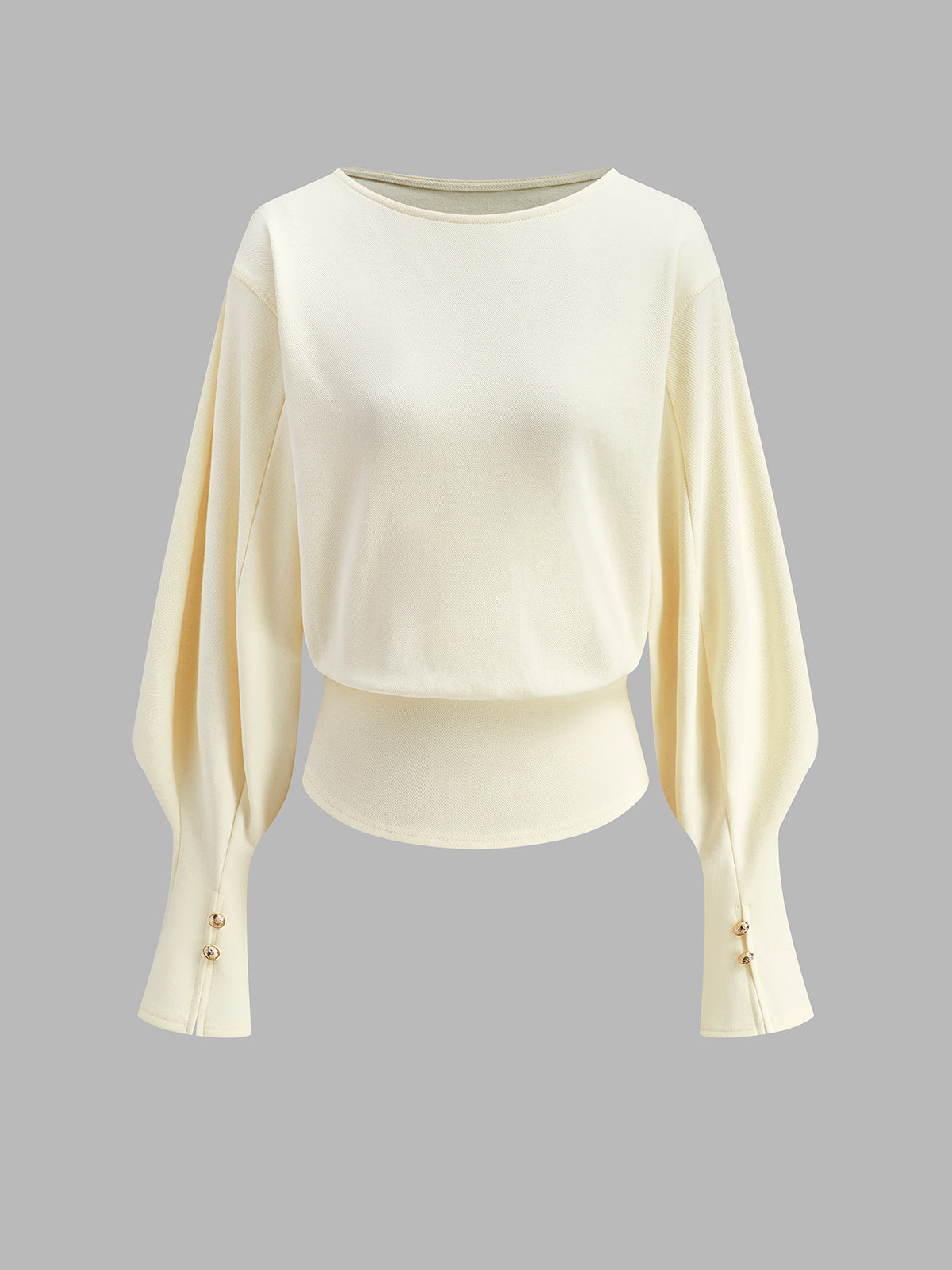 Çan Kollu Büzgülü Sweatshirt