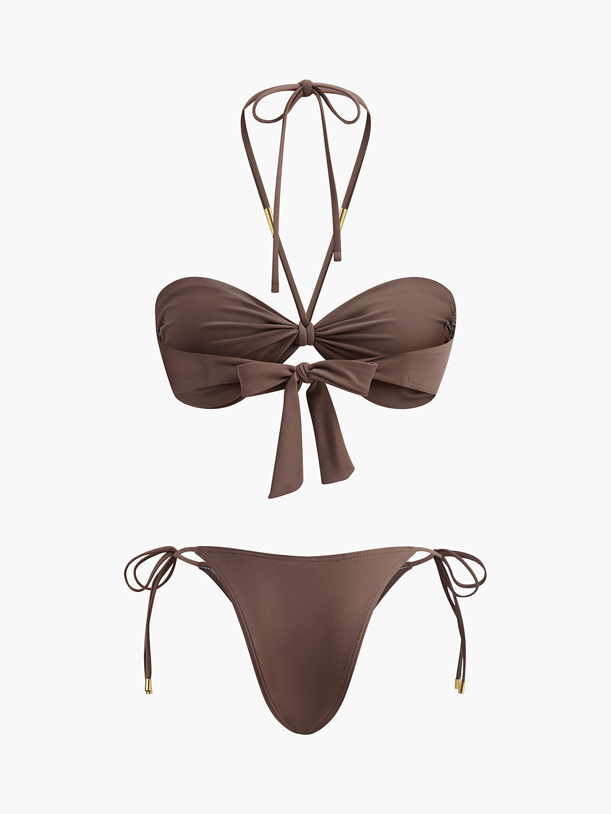 Fiyonk Düğümlü Bikini Takımı