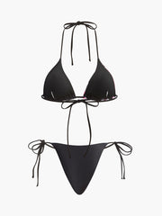 Ağ Etekli Çiçek Desenli Bikini