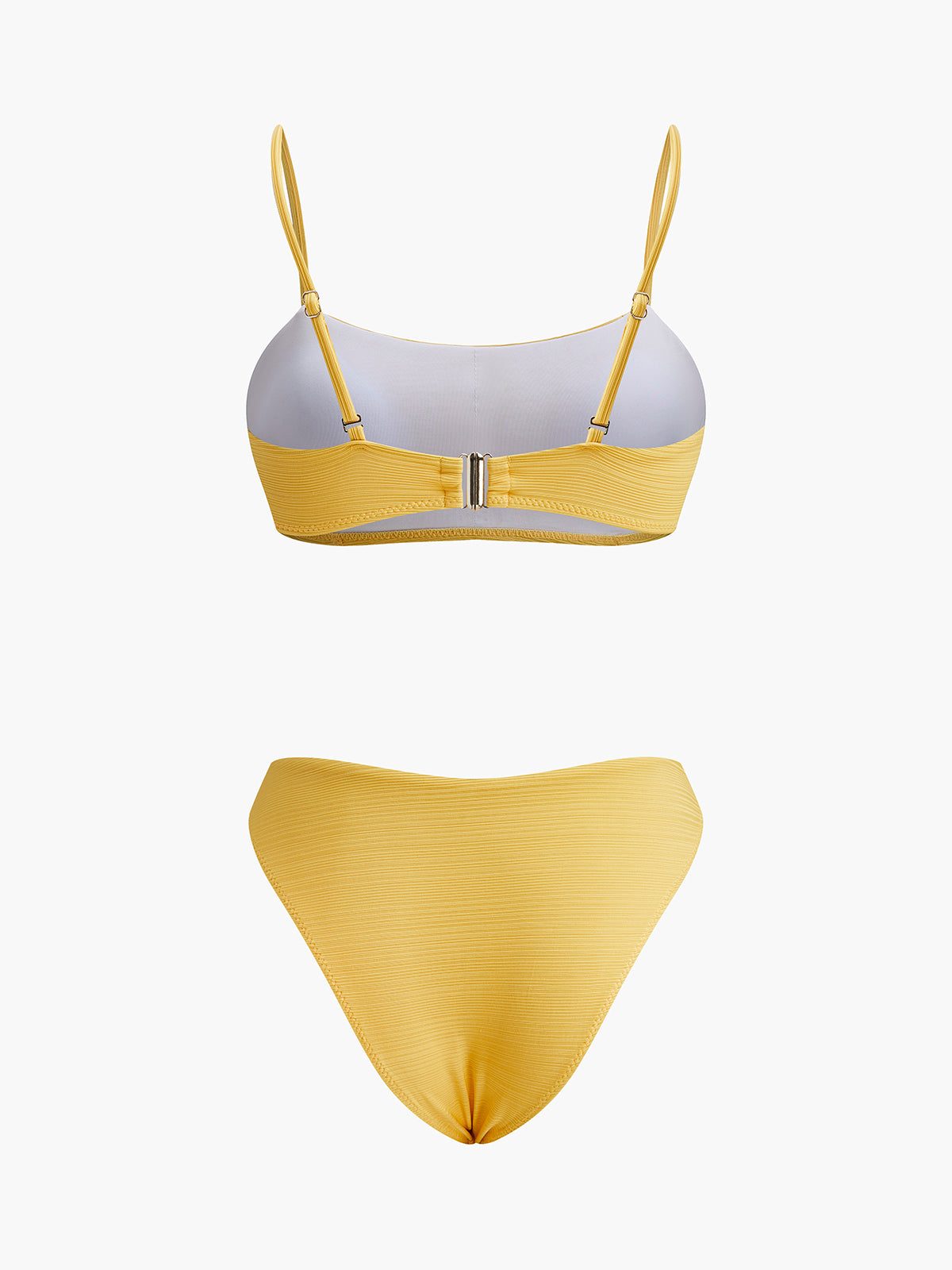 Dokulu Yuvarlak Yaka Bikini Takımı