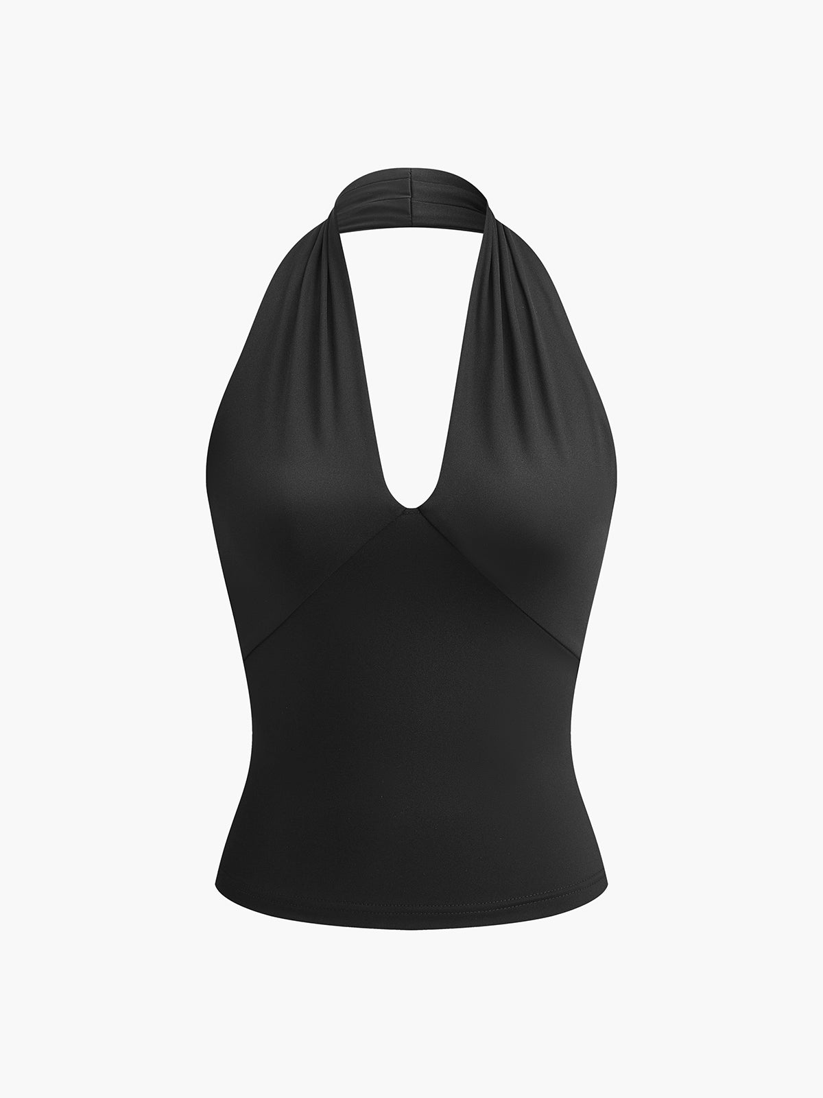 V Yaka Askılı Açık Sırtlı Tank Top