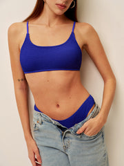 Dokulu Ribanalı Yüksek Kesimli Mayo Takımı