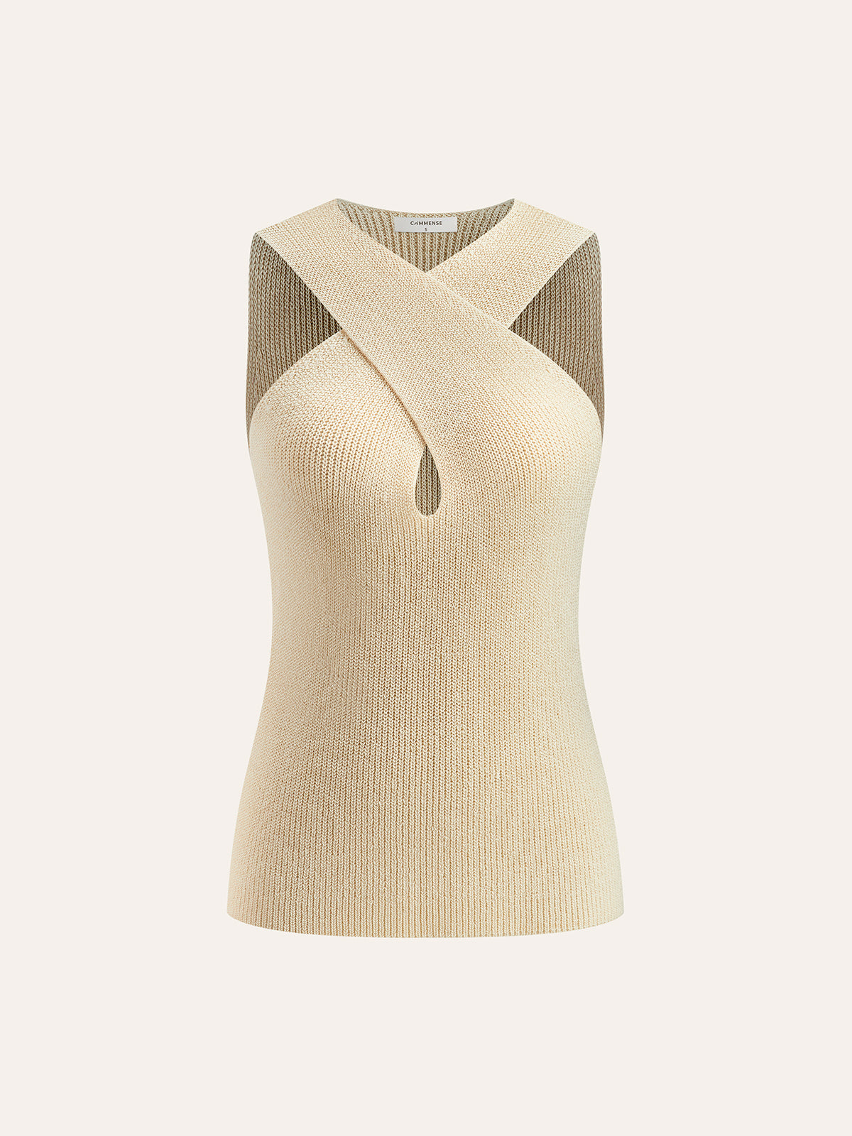 Halter Çapraz Yakalı Tank Top