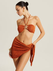 Yıldız Balığı Detaylı Etekli Bikini Takımı