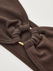 Yüzük Detaylı İki Parça Mayo Takımı