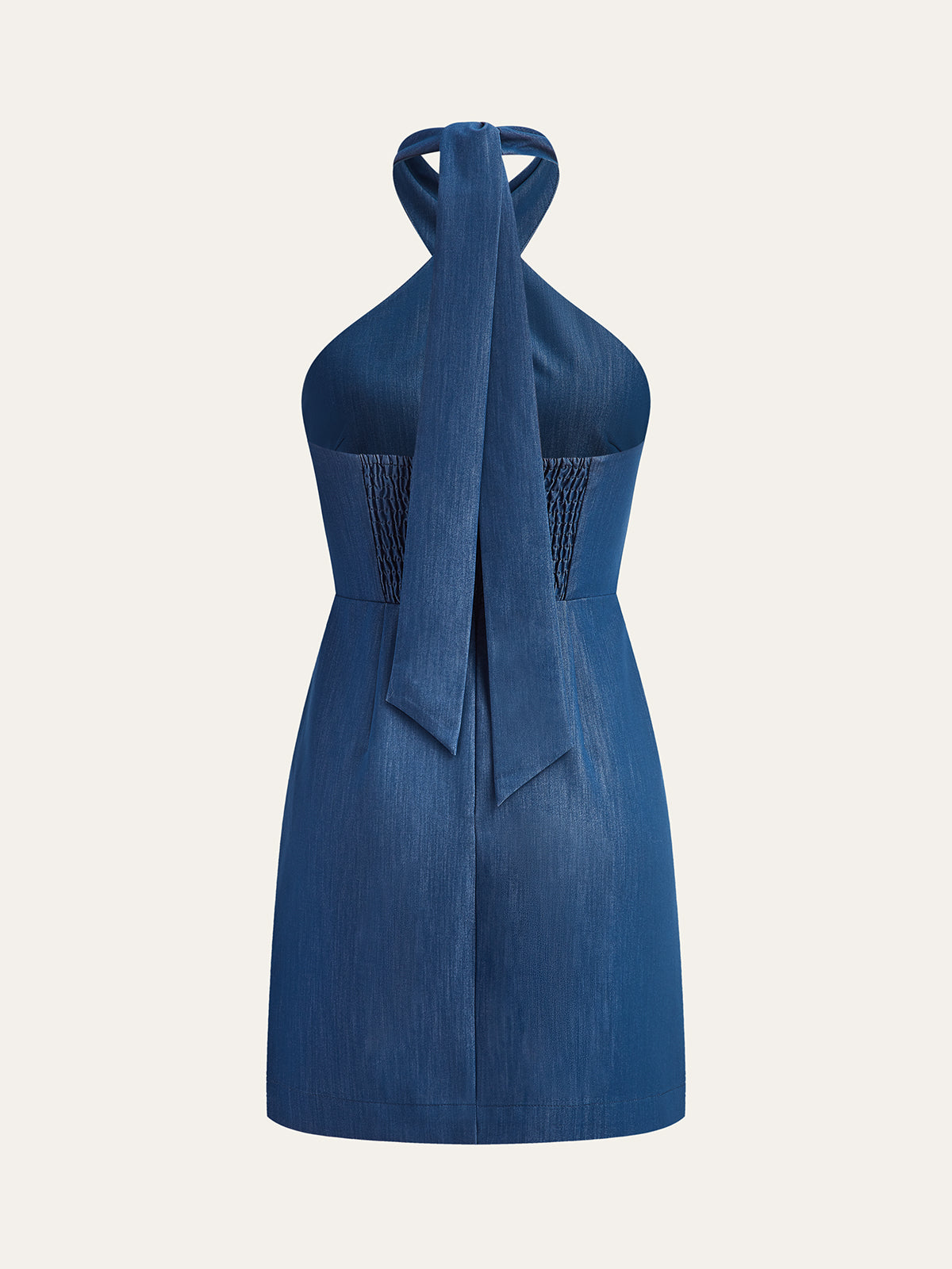 Halter Yaka Mini Elbise