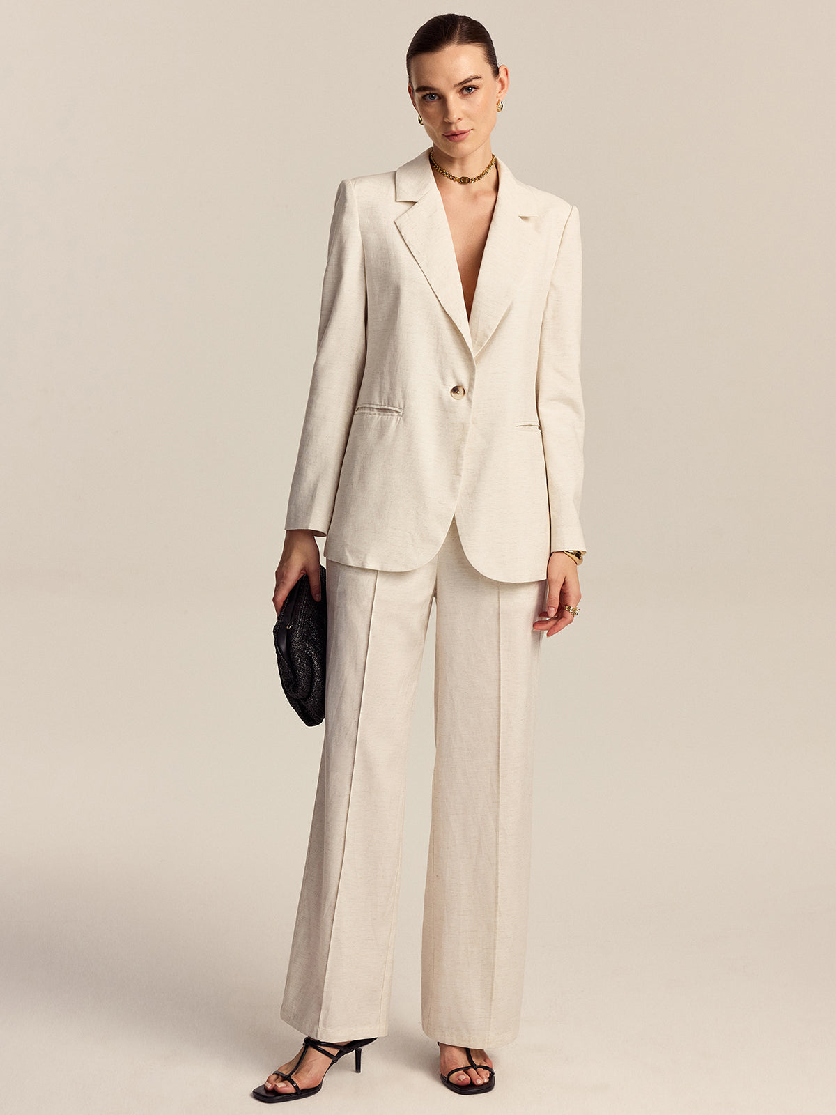 Tencel-Keten Karışımı Blazer
