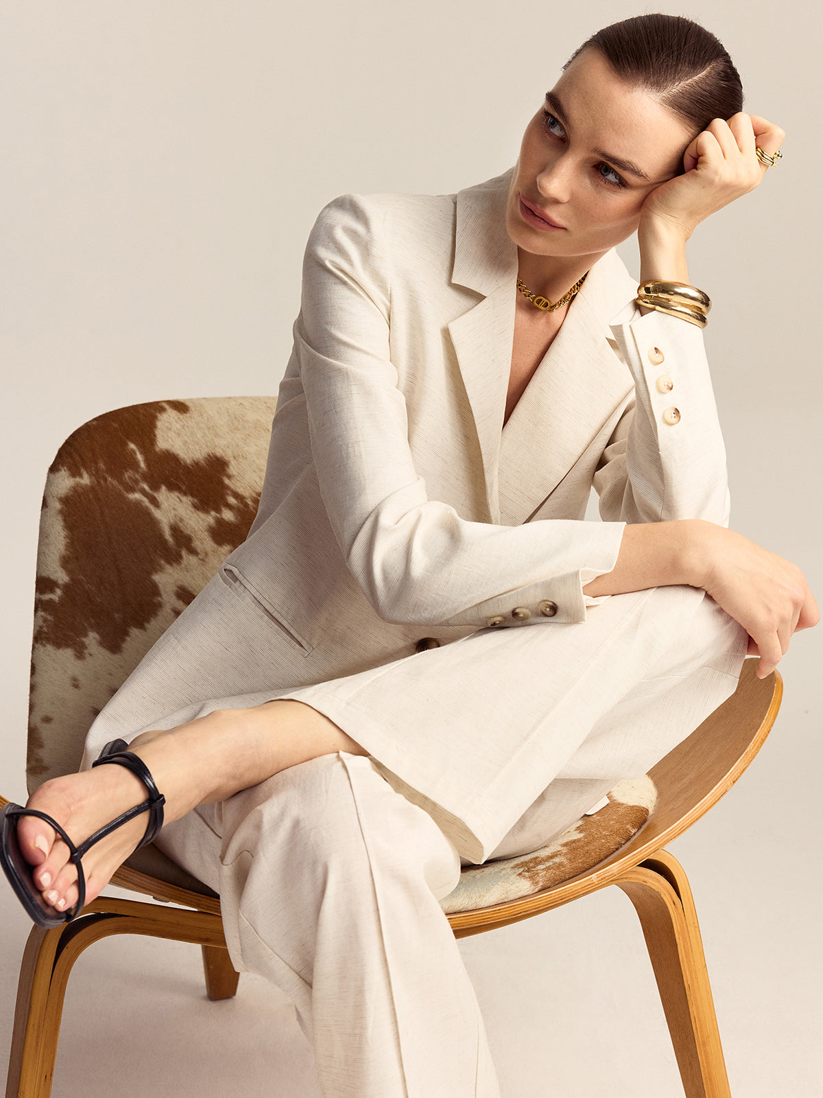 Tencel-Keten Karışımı Blazer