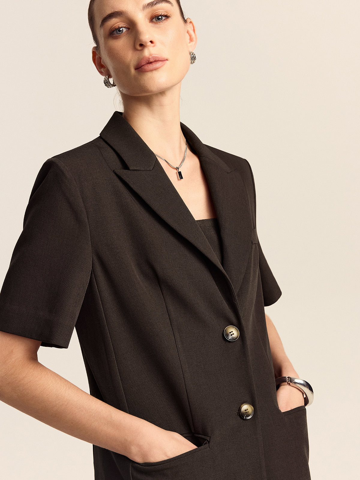 Büyük Boy Kısa Kollu Blazer