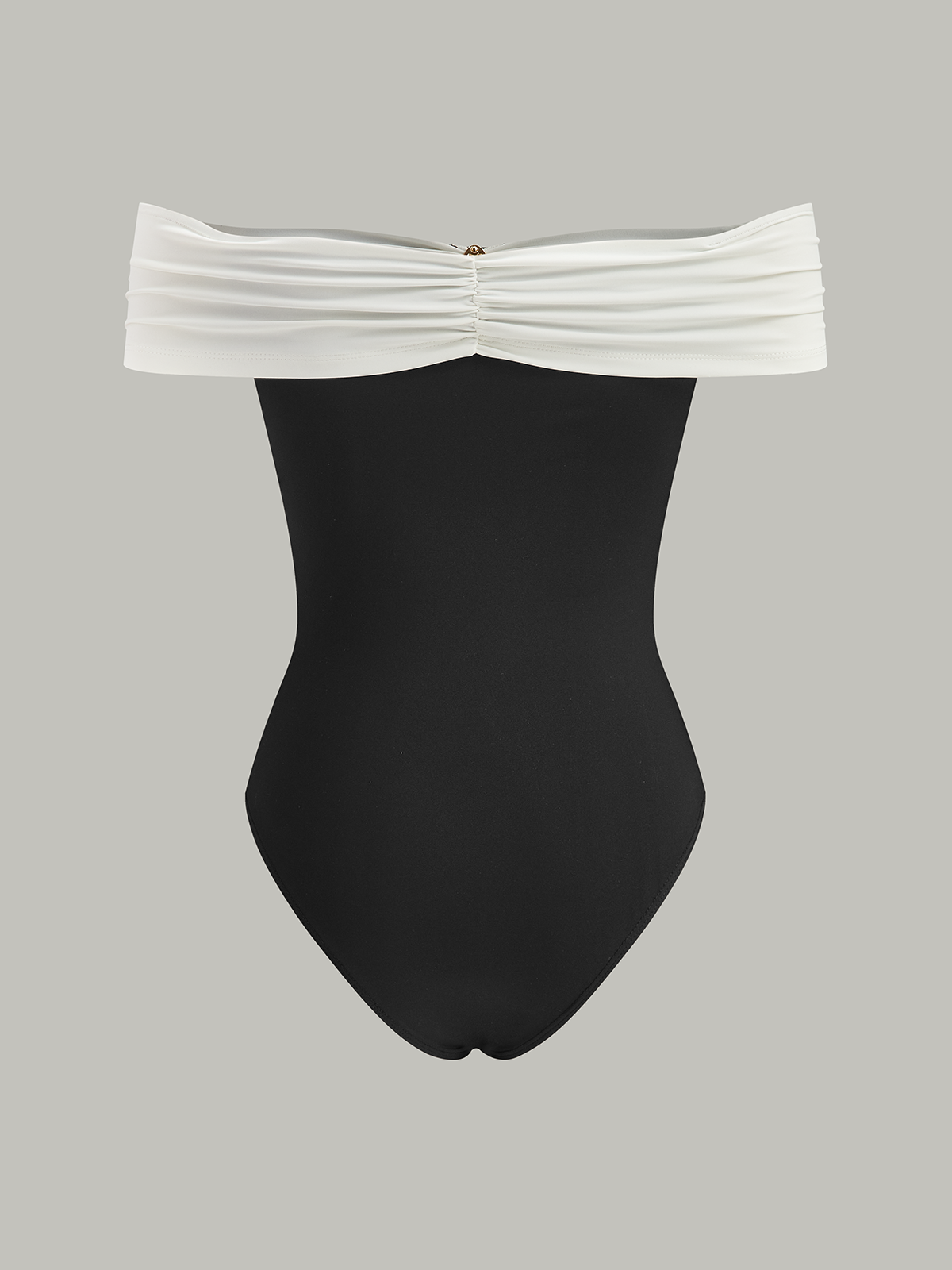 Metal Dekorlu Omuz Açık Bodysuit