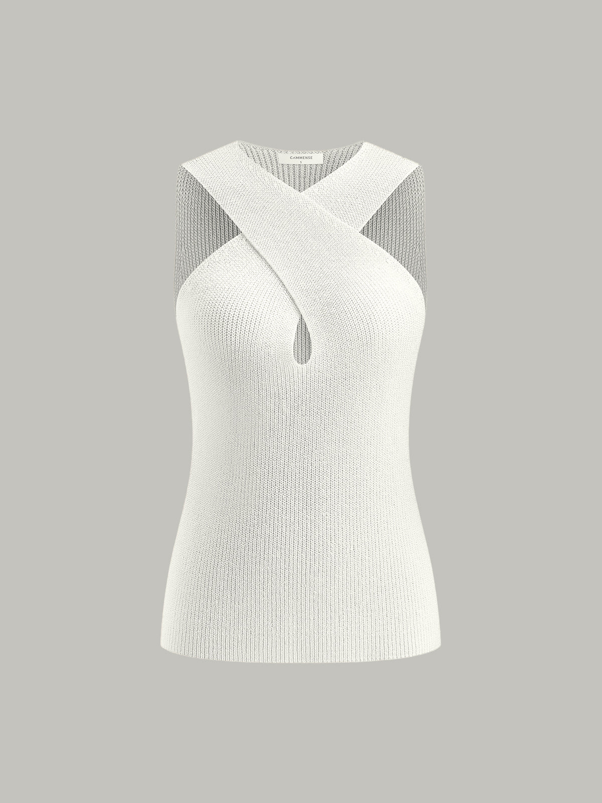 Halter Çapraz Yakalı Tank Top
