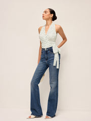 Yarı Şeffaf Puantiye Sargılı Halter Üst