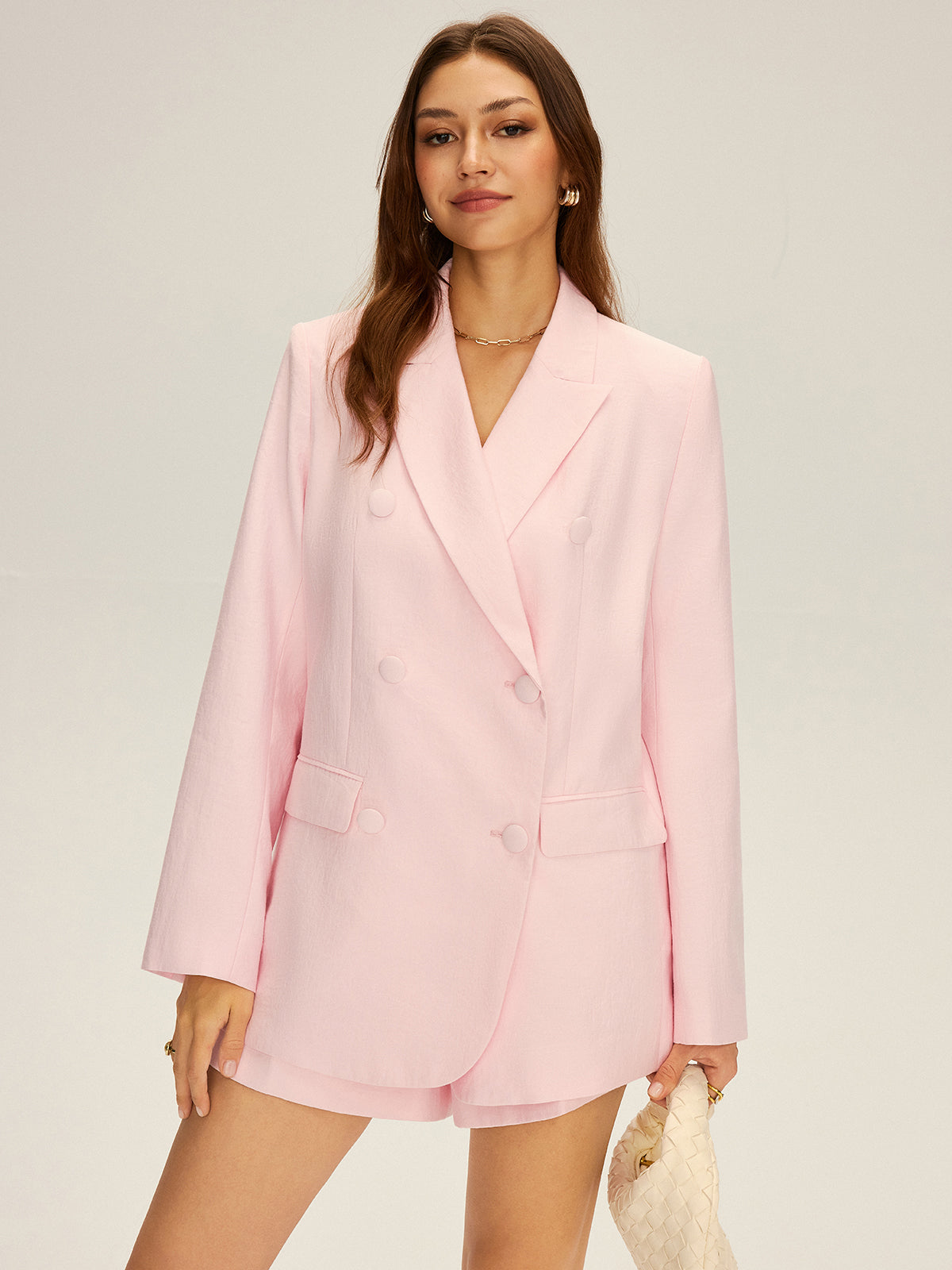 Çift Düğmeli Büyük Boy Blazer