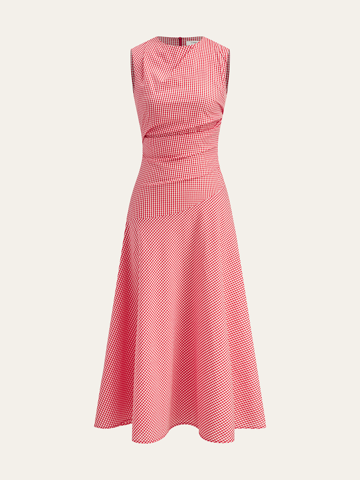 Gingham Midi Elbise