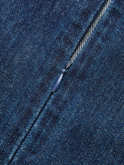 Metalik Detaylı Kolsuz Kot Elbisesi