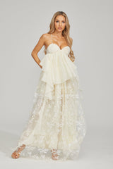 Sylvie Fleur Dantel Maxi Elbise