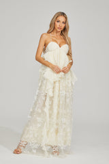 Sylvie Fleur Dantel Maxi Elbise
