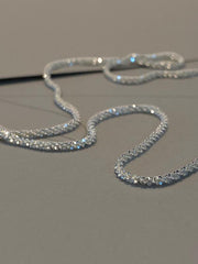 Swarovski Taşlı Gümüş Kaplama Kolye