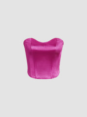 Kalp Yaka Korseli Üst