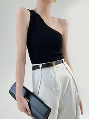 Asimetrik Yaka Tek Omuzlu Bluz