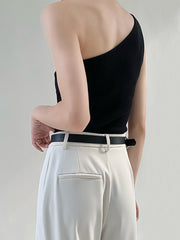 Asimetrik Yaka Tek Omuzlu Bluz