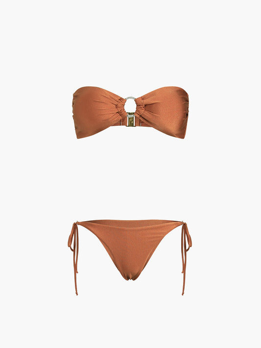 Kakao Çekirdekleri İki Parçalı Bikini Mayo