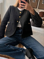 Eski Para Estetiği Düğmeli Ceket