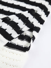 Geniş Kesim Dalgalı Çizgili Kazak