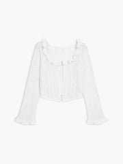 Şeffaf Dantel Hırka