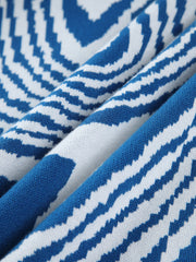 Deniz Dalgaları Örgü Kazak