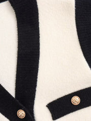 Kontrast Dikişli Süveter Yelek