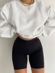 Rahat Kesim Uzun Kollu Yuvarlak Yaka Üst