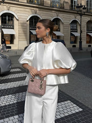 Aşırı Büyük Puf Kollu Bluz