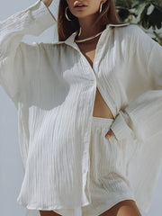 Cepli Bağcıklı Şort Takımı