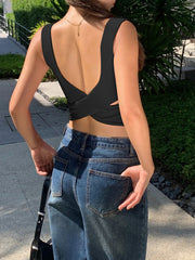 Çapraz Sırtlı Kolsuz Üst