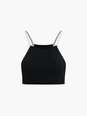 Kontrast Bağlama Kesik Bikini Takımı