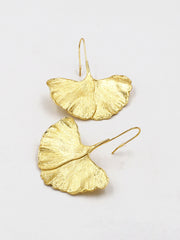 Ginkgo Yaprağı Küpeler