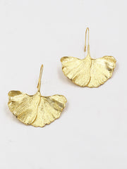 Ginkgo Yaprağı Küpeler