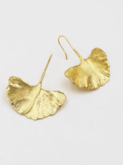 Ginkgo Yaprağı Küpeler