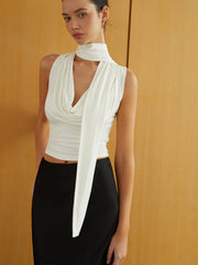 Kapüşonlu Kolsuz Tişört